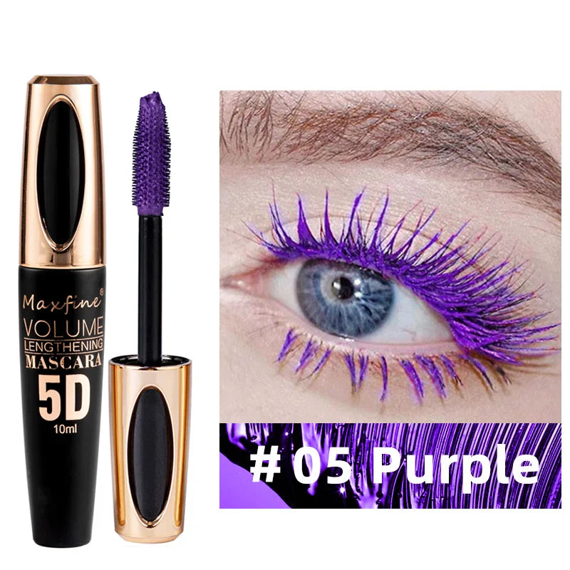 5D Silk Waterproof, Non-caking, and Prolonged Mascara.