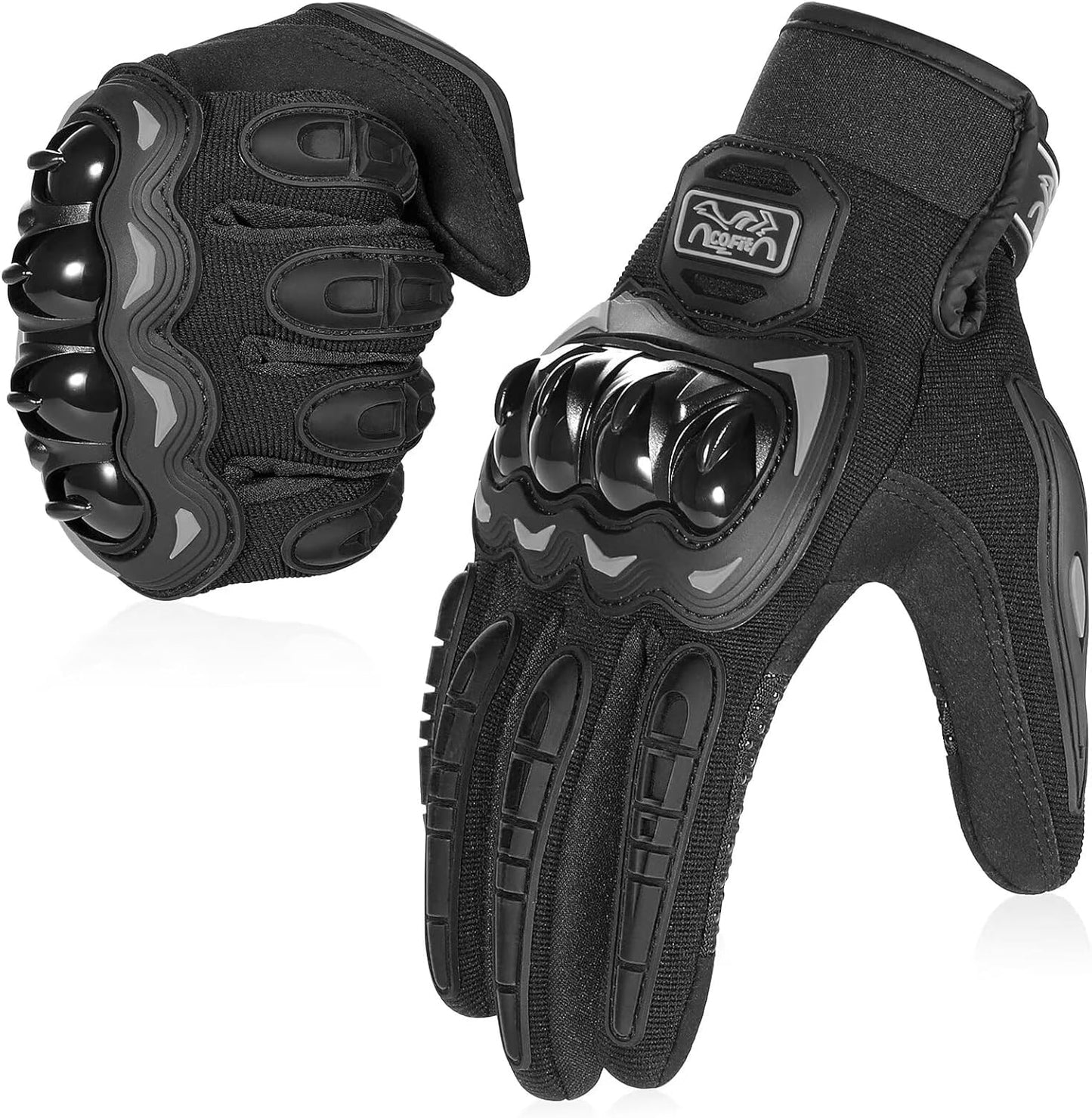 Motorcycle Gloves for Men & Women – Full Finger Touchscreen Riding Gloves for Motorbike